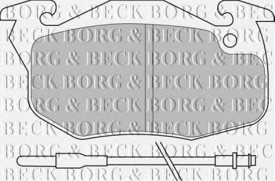 BORG & BECK bbp1425 -  Комплект тормозных колодок, дисковый тормоз